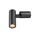 SLV Væglampe S-TUBE GU10 IP65, sort