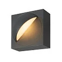 Udendørs wall luminaire LID I SINGLE firkantet, drejelig, CCT Switch IP65, antracit, mat dæmpbar