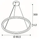 Pendel ONE CUBE UP/DOWN DALI styrbar IP20, sort dæmpbar