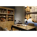 SLV Batteri bordlampe VINOLINA TWO 3-CCT 3-fold, CCT Switch, med touch-dæmper, konisk, med opladestation IP65, sort dæmpbar