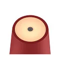 SLV Batteri bordlampe VINOLINA TWO 3-CCT 3-fold, CCT Switch, med touch-dæmper, konisk, med opladestation IP65, rød dæmpbar