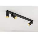 SLV ceiling luminaire KAMI 3 flames GU10 IP20, gold, black