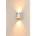 SLV Udendørs wall luminaire MODELA UP/DOWN up / down, slagfast IP65, hvid mat dæmpbar