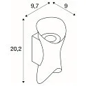 SLV Udendørs wall luminaire MODELA UP/DOWN up / down, slagfast IP65, hvid mat dæmpbar