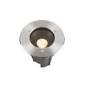 floor recessed luminaire DASAR® M round, swivelling, DALI controllable, passable IP67, stainless steel dimmable