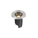 floor recessed luminaire DASAR® M round, swivelling, DALI controllable, passable IP67, stainless steel dimmable