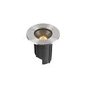 floor recessed luminaire DASAR® M round, swivelling, DALI controllable, passable IP67, stainless steel dimmable