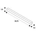 SLV LED strømforsyning INTRACK 48V TRACK, sort