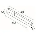 SLV LED driver 48V SYSTEM INTRACK on/off, hvid