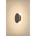 Udendørs wall luminaire D-RING S PHASE IP65, sort dæmpbar