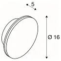 Udendørs wall luminaire D-RING S PHASE IP65, sort dæmpbar