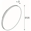 SLV Udendørs wall luminaire D-RING M PHASE IP65, sort dæmpbar