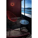 SLV Udendørs wall luminaire Q-RING SENSOR med sensor, omskiftelig IP54, sort 
