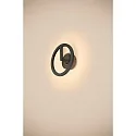 Udendørs wall luminaire Q-RING SENSOR med sensor, omskiftelig IP54, sort 