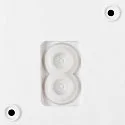 SLV Udendørs wall luminaire Q-RING SENSOR med sensor, omskiftelig IP54, hvid 