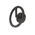Udendørs wall luminaire Q-RING PHASE uden sensor, dæmpbar IP65, sort dæmpbar