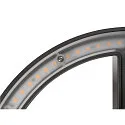 SLV Udendørs wall luminaire Q-RING PHASE uden sensor, dæmpbar IP65, sort dæmpbar