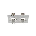 ring NEW TRIA® 155 2 flames, built-in version, aluminium