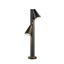 Udendørs stativlampe T-TUBE 70 POLE DOUBLE med sensor GU10, sort dæmpbar