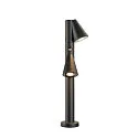 SLV Udendørs stativlampe T-TUBE 70 POLE DOUBLE med sensor GU10, sort dæmpbar