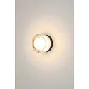 SLV Væg- og Loftlampe CYFT WAVE egnet til VDU-arbejdsstationer IP44, sort, lakeret dæmpbar