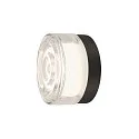 SLV Væg- og Loftlampe CYFT WAVE egnet til VDU-arbejdsstationer IP44, sort, lakeret dæmpbar