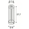 SLV table lamp QUIMERA - PHASE cylindrical, CCT Switch, switchable IP20, bronze 