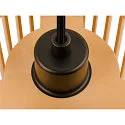 SLV Pendel WUD - CYLINDRIC cylindrisk E27 IP20, træ, sort dæmpbar