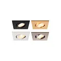 SLV Indbygningslampe UNIVERSAL DOWNLIGHT IP20 PHASE 38° svingbar, CCT Switch, multipower, kablet gennem, uden kantbånd IP20