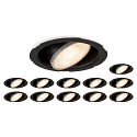 Downlight UNIVERSAL DOWNLIGHT IP20 PHASE 38° svingbar, CCT Switch, sæt med 2, kablet gennem, uden kantbånd IP20