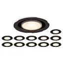 SLV Downlight UNIVERSAL DOWNLIGHT IP20 PHASE 38° svingbar, CCT Switch, sæt med 2, kablet gennem, uden kantbånd IP20