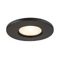 SLV Dæksel UNIVERSAL DOWNLIGHT IP65 rund, stiv, lukket, lufttæt, sort
