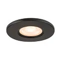 SLV Dæksel UNIVERSAL DOWNLIGHT IP65 rund, stiv, lukket, lufttæt, sort