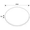 SLV cover UNIVERSAL DOWNLIGHT IP65 round, rigid, closed, airtight, chrome