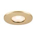 SLV Dæksel UNIVERSAL DOWNLIGHT IP65 rund, stiv, lukket, lufttæt, guld mat