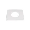Dæksel UNIVERSAL DOWNLIGHT IP65 firkantet, stiv, lukket, lufttæt, hvid