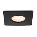 SLV Dæksel UNIVERSAL DOWNLIGHT IP65 firkantet, stiv, lukket, lufttæt, sort