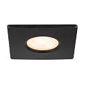 SLV Dæksel UNIVERSAL DOWNLIGHT IP65 firkantet, stiv, lukket, lufttæt, sort