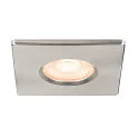 SLV cover UNIVERSAL DOWNLIGHT IP65 square, rigid, closed, airtight, chrome