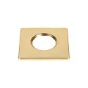 Dæksel UNIVERSAL DOWNLIGHT IP65 firkantet, stiv, lukket, lufttæt, guld mat