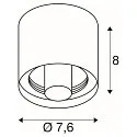 Loftlampe VARYT uden skærm E14 IP44