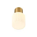 SLV Loftlampe VARYT uden skærm E14 IP44, messing dæmpbar