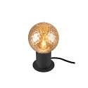 SLV Bordlampe VARYT rund, uden skærm E14, sort dæmpbar