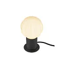 SLV Bordlampe VARYT rund, uden skærm E14, sort dæmpbar