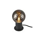 SLV Bordlampe VARYT rund, uden skærm E14, sort dæmpbar
