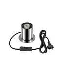SLV Bordlampe VARYT rund, uden skærm E14, chrom dæmpbar