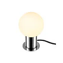 SLV Bordlampe VARYT rund, uden skærm E14, chrom dæmpbar