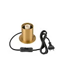 SLV table lamp VARYT round, without shade E14, brass dimmable