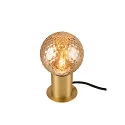 SLV table lamp VARYT round, without shade E14, brass dimmable