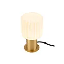 SLV table lamp VARYT round, without shade E14, brass dimmable